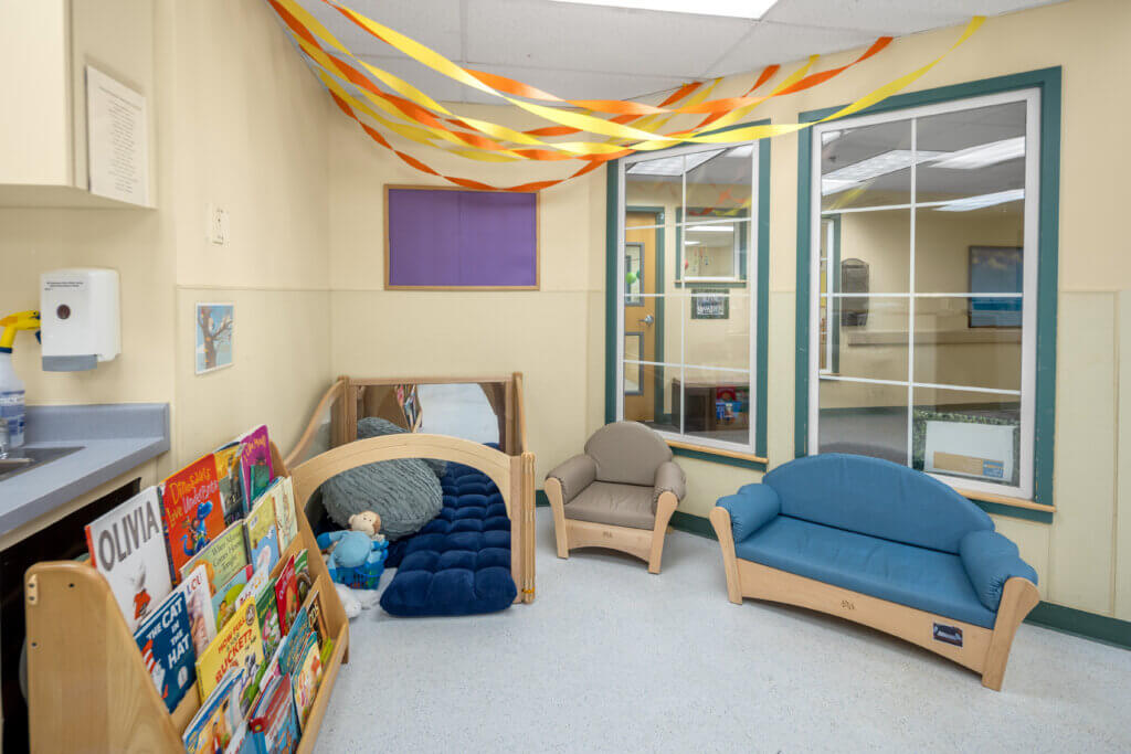 Small furniture for children inside the Early Learning Fro Everyone classroom